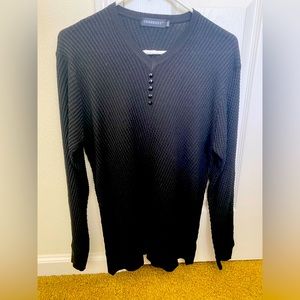 Men V-Neck Pullover Shirt